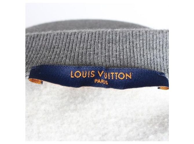 Louis Vuitton Nigo Logo Fleece Sweatshirt Grau Braun - Ansicht 7