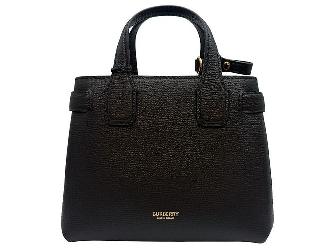 Burberry Borsa Tote Baby Banner Black Nero - vista 2