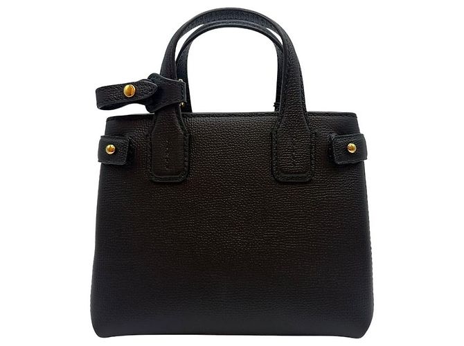 Burberry Borsa Tote Baby Banner Black Nero - vista 4