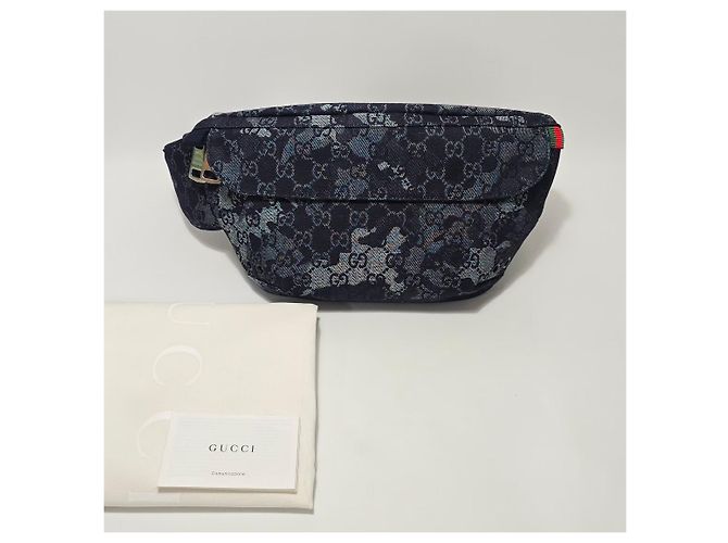 Gucci Borsa a tracolla grande in denim Multicolore - vista 2