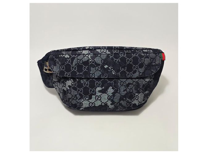 Gucci Borsa a tracolla grande in denim Multicolore - vista 3