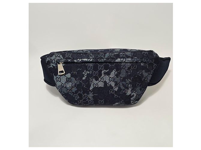 Gucci Borsa a tracolla grande in denim Multicolore - vista 4