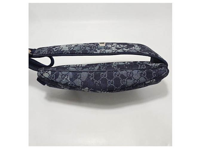 Gucci Borsa a tracolla grande in denim Multicolore - vista 9
