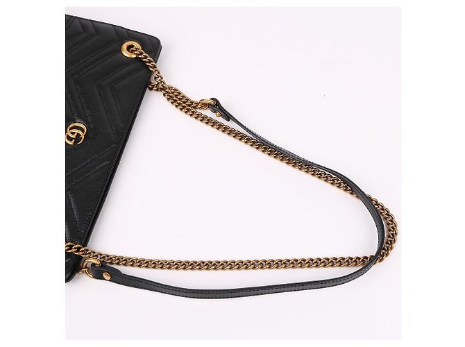 Gucci Borsa a catena nera trapuntata Nero - vista 6