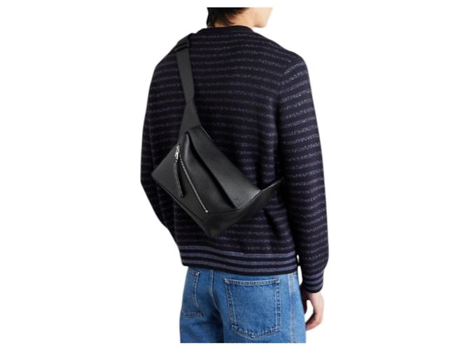 Loewe Piccola borsa a tracolla Puzzle nera, borsa a tracolla e borsa a bandoliera - vista 8