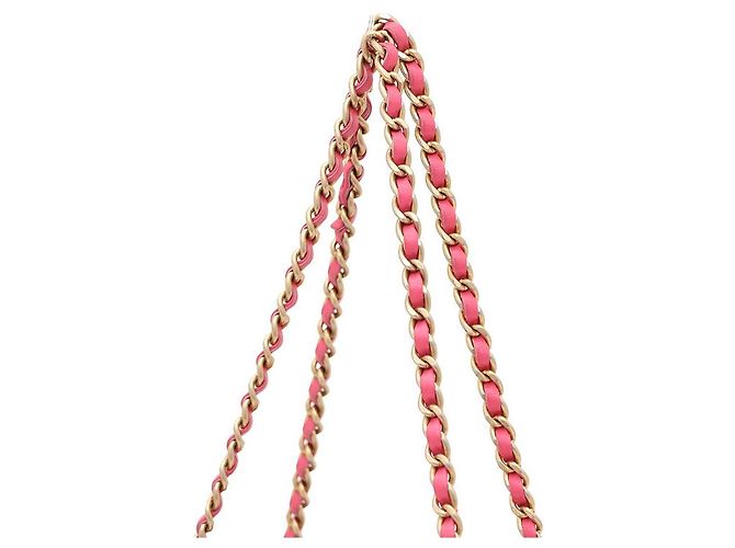 Chanel Borsa a tracolla a soffietto con logo CC Rosa - vista 5