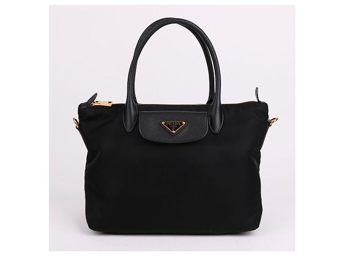 Tote Prada Tesuto Pocket Medium Schultertasche Schwarz - Ansicht 2