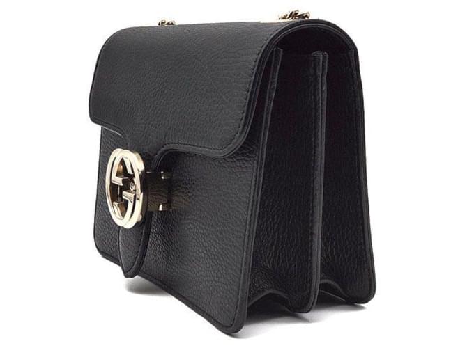 Gucci Borsa a tracolla Interlocking GG Nero - vista 2