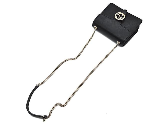 Gucci Borsa a tracolla Interlocking GG Nero - vista 4