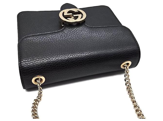 Gucci Borsa a tracolla Interlocking GG Nero - vista 6
