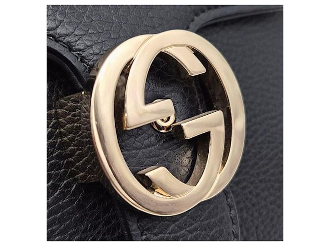 Gucci Borsa a tracolla Interlocking GG Nero - vista 8