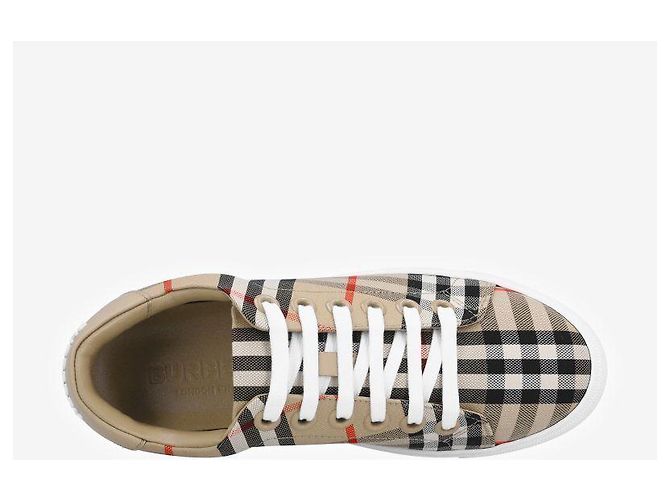 Burberry Sneaker in pelle a quadri da donna Multicolore - vista 7