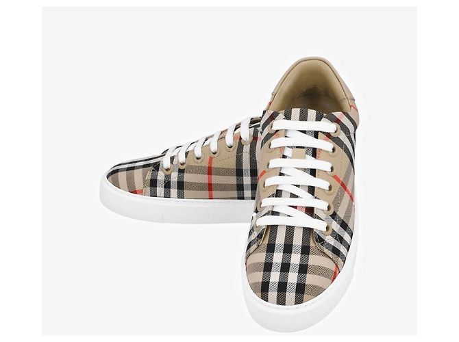 Burberry Sneaker in pelle a quadri da donna Multicolore - vista 8