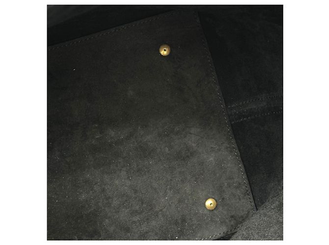 Cassandra Saint Laurent Borsa a secchiello in pelle lucida nera Nero - vista 5