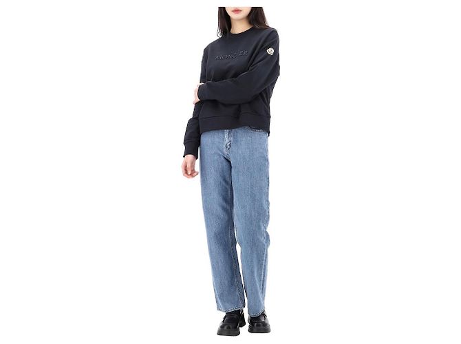 Moncler Moletom de algodão com logotipo Lucky Chance bordado Tamanho Preto - vista 11