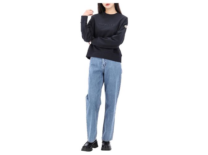Moncler Moletom de algodão com logotipo Lucky Chance bordado Tamanho Preto - vista 12