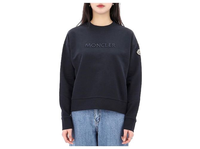 Moncler Moletom de algodão com logotipo Lucky Chance bordado Tamanho Preto - vista 2