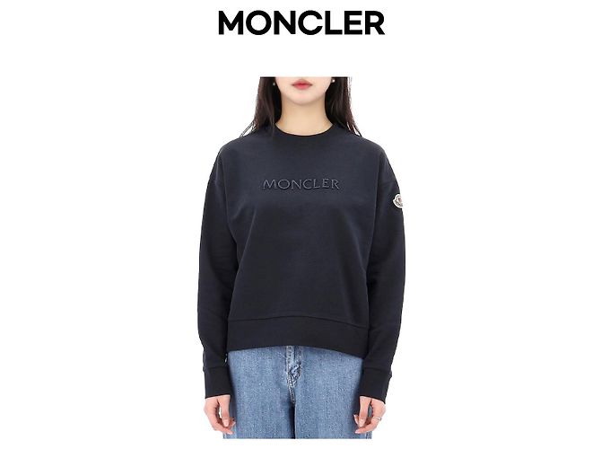 Moncler Moletom de algodão com logotipo Lucky Chance bordado Tamanho Preto - vista 5