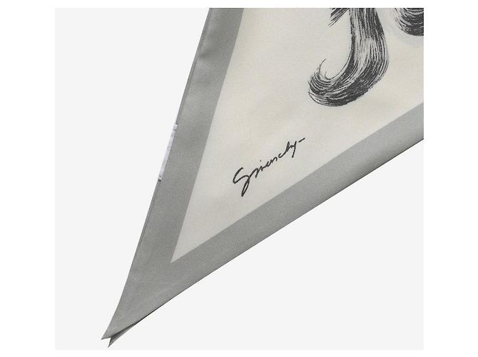 Givenchy Sciarpa skinny in seta con stampa capelli Multicolore - vista 7