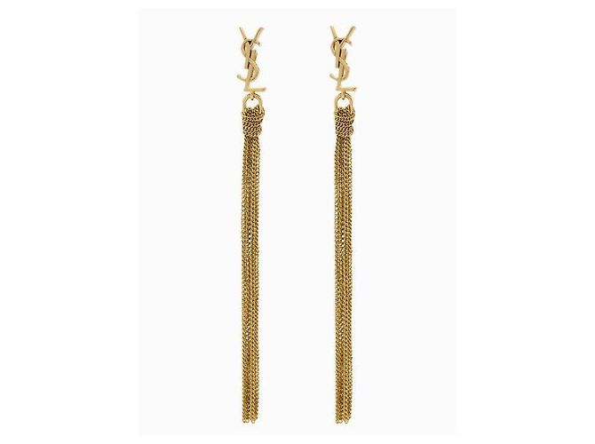 Saint Laurent CASSANDRE Quasten-Ohrringe - Ansicht 4