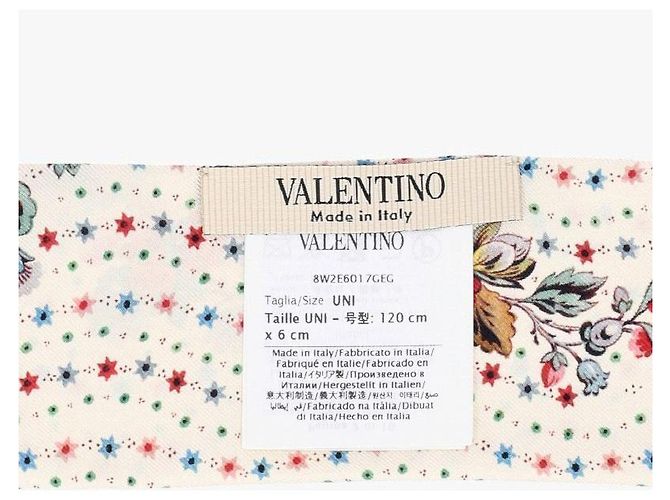 Valentino Seidenschal mit Blumenmuster Mehrfarben - Ansicht 7