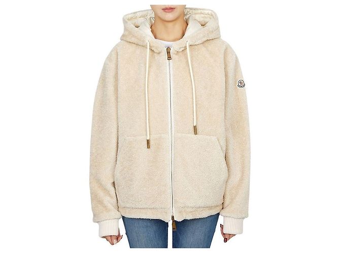 Chaqueta de forro polar reversible para mujer Moncler Blanco - vista 2
