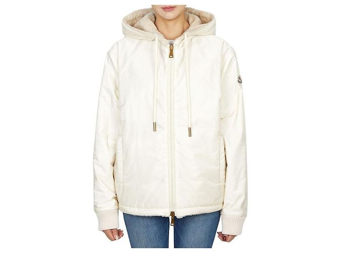 Chaqueta de forro polar reversible para mujer Moncler Blanco - vista 3