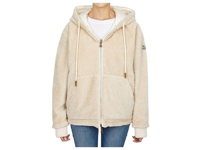 Chaqueta de forro polar reversible para mujer Moncler Blanco - vista 4