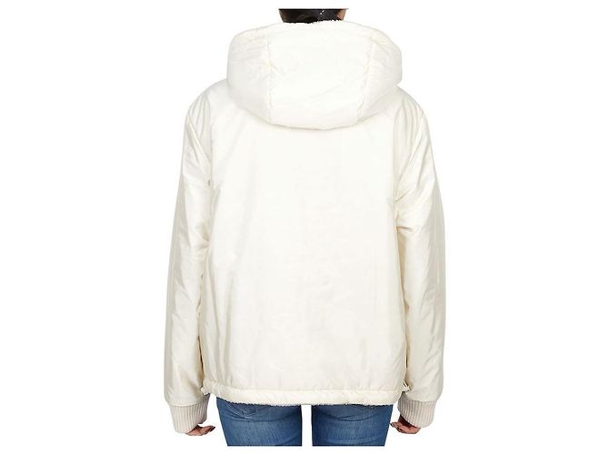 Chaqueta de forro polar reversible para mujer Moncler Blanco - vista 6