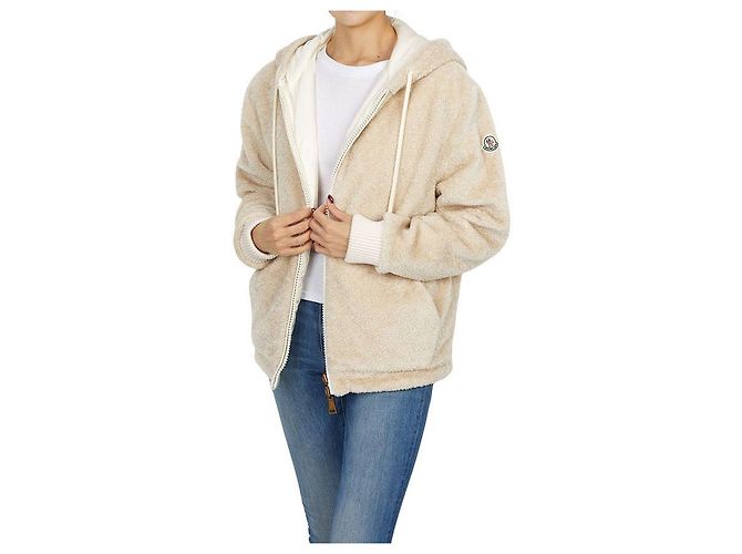 Chaqueta de forro polar reversible para mujer Moncler Blanco - vista 7