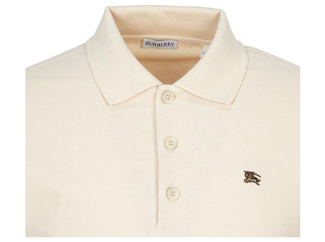Burberry Metal EKD Kurzarm-Poloshirt für Herren Weiß - Ansicht 4