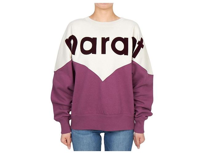Isabel Marant Houston Fleece-Sweatshirt für Damen ECRY Pink - Ansicht 2