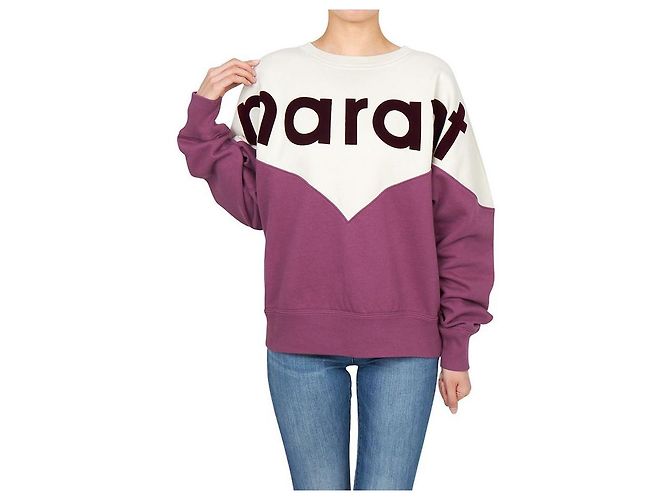 Isabel Marant Houston Fleece-Sweatshirt für Damen ECRY Pink - Ansicht 4