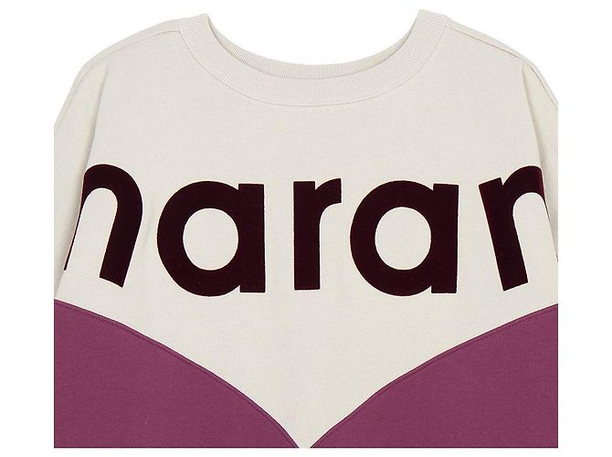 Isabel Marant Houston Fleece-Sweatshirt für Damen ECRY Pink - Ansicht 7