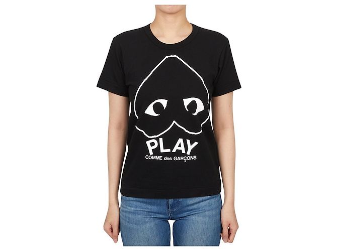 Comme Des Garcons Upside Down Heart T-Shirt für Damen Orange - Ansicht 2