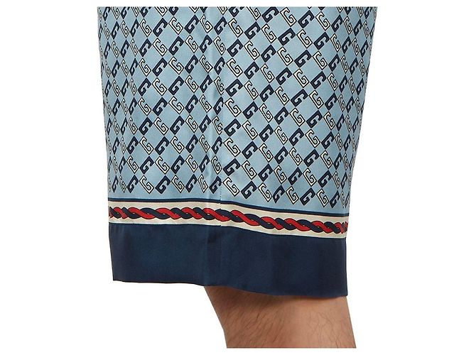 Gucci Pantaloncini quadrati in seta da uomo ZAMZY Multicolore - vista 11