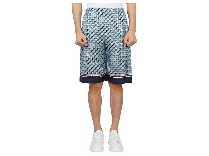 Gucci Pantaloncini quadrati in seta da uomo ZAMZY Multicolore - vista 2