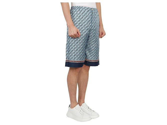 Gucci Pantaloncini quadrati in seta da uomo ZAMZY Multicolore - vista 4