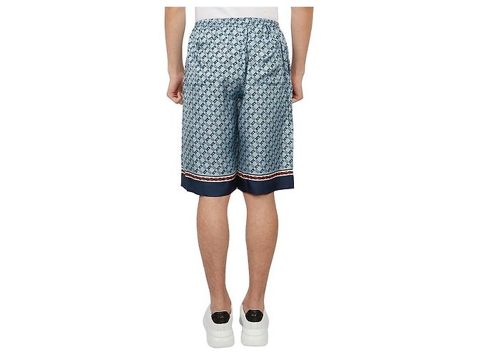 Gucci Pantaloncini quadrati in seta da uomo ZAMZY Multicolore - vista 5
