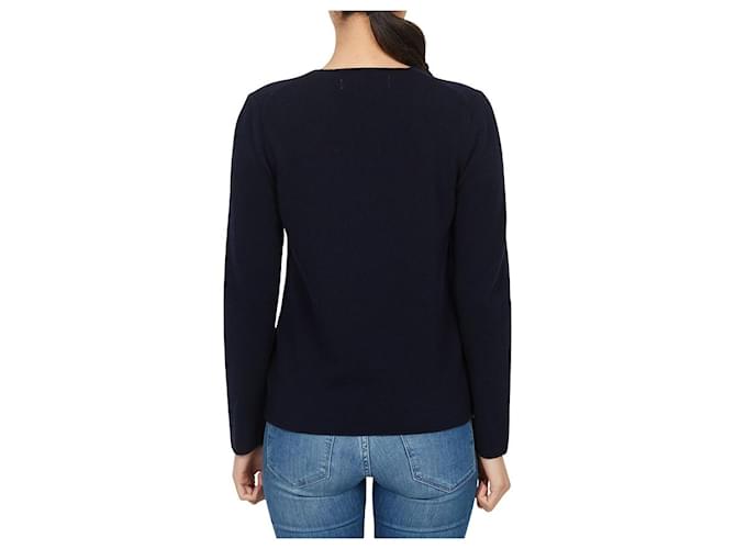 Comme Des Garcons Roter Patch Strick AZ für Damen Blau - Ansicht 3