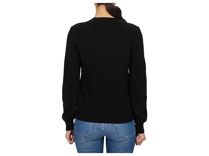 Comme Des Garcons Jersey de punto para mujer Double Red Patch AZ Azul - vista 3