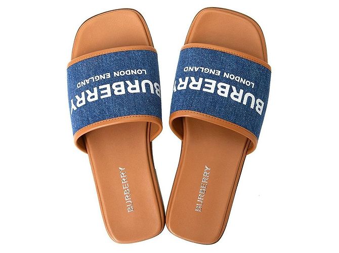 Burberry Mocassini in denim Carolyn Multicolore - vista 3