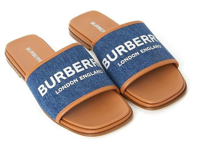 Burberry Mocassini in denim Carolyn Multicolore - vista 4