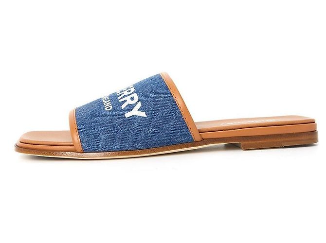 Burberry Mocassini in denim Carolyn Multicolore - vista 5