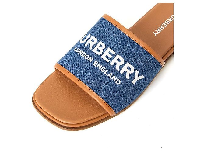 Burberry Mocassini in denim Carolyn Multicolore - vista 8
