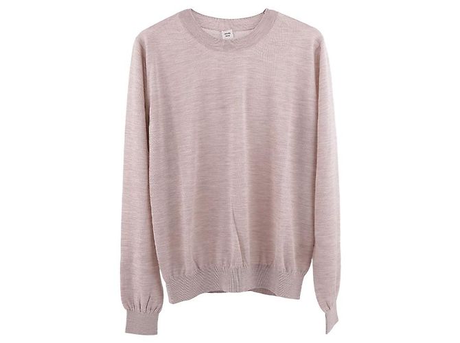 Hermès Suéter de cachemira de manga larga para mujer Castaño - vista 3