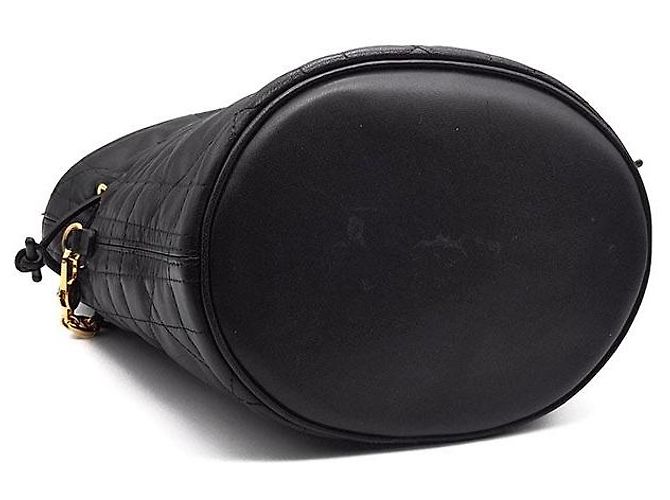 Dior Mini borsa a secchiello con coulisse Miss Caro Nero - vista 7