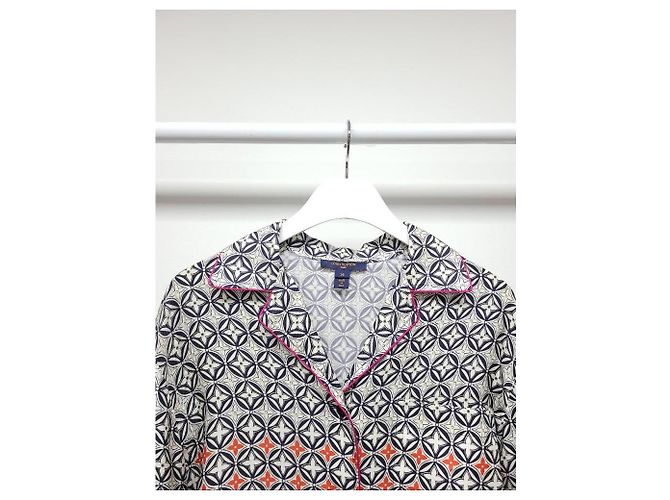 Louis Vuitton Pyjamahemd mit geometrischem Monogramm-Blumenmuster Schwarz - Ansicht 2
