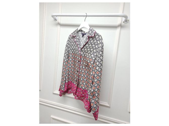 Louis Vuitton Pyjamahemd mit geometrischem Monogramm-Blumenmuster Schwarz - Ansicht 3