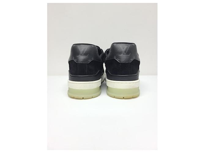 Louis Vuitton Sneakers Trainer Monogram Eclipse Nere Nero - vista 5